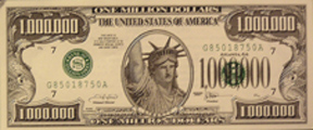 million dollar bill